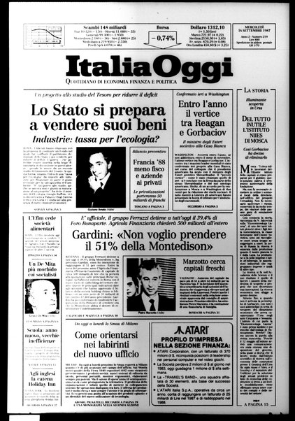 Italia oggi : quotidiano di economia finanza e politica